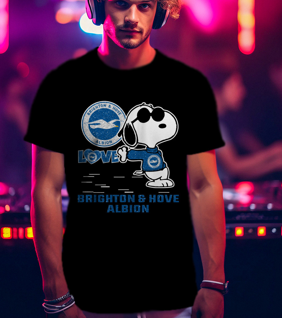 Snoopy Love Brighton & Hove Albion T-Shirt