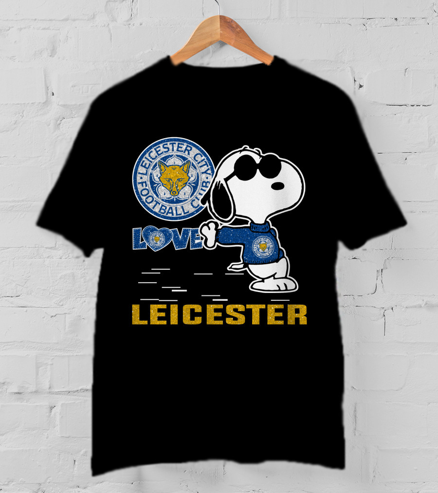 Snoopy Love Leicester City Football Club T-Shirt