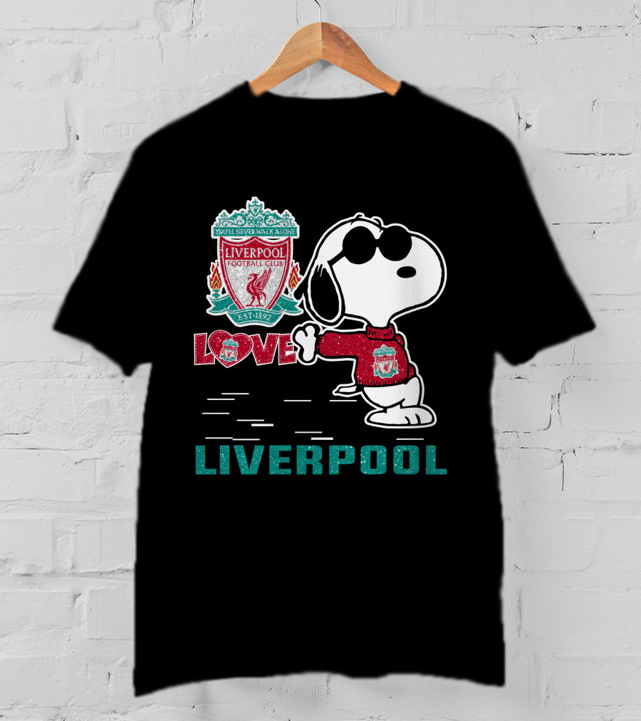 Snoopy Love Liverpool Football Club You’ll Never Walk Alone 131 T-Shirt