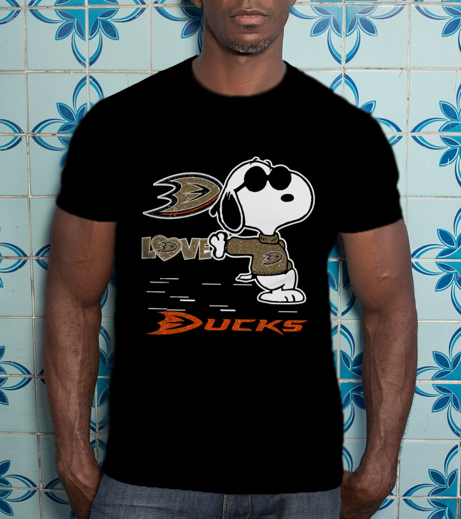 Snoopy Anaheim Ducks Love T-Shirt