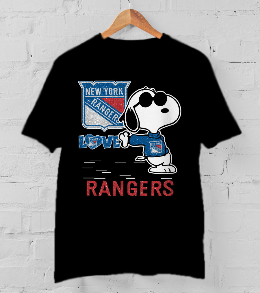 Snoopy Love New York Rangers T-Shirt