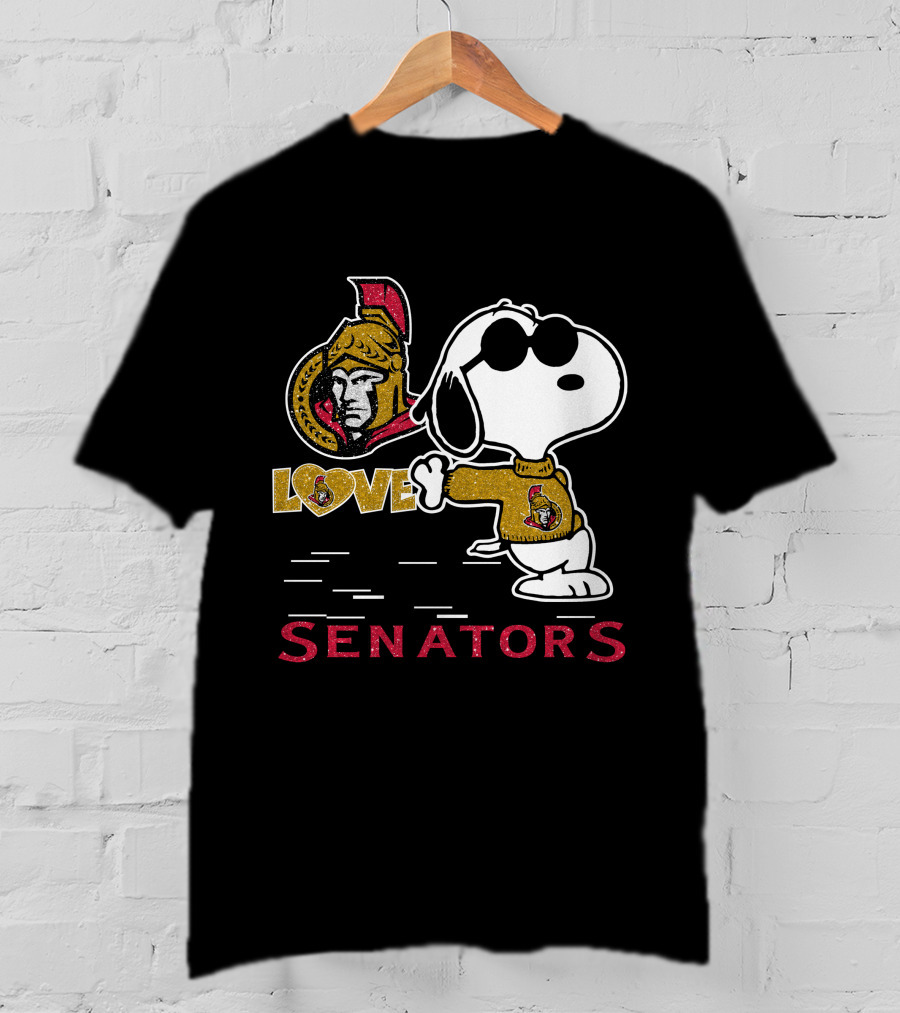 Snoopy Ottawa Senators Love T-Shirt