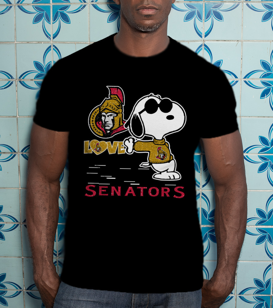 Snoopy Ottawa Senators Love T-Shirt
