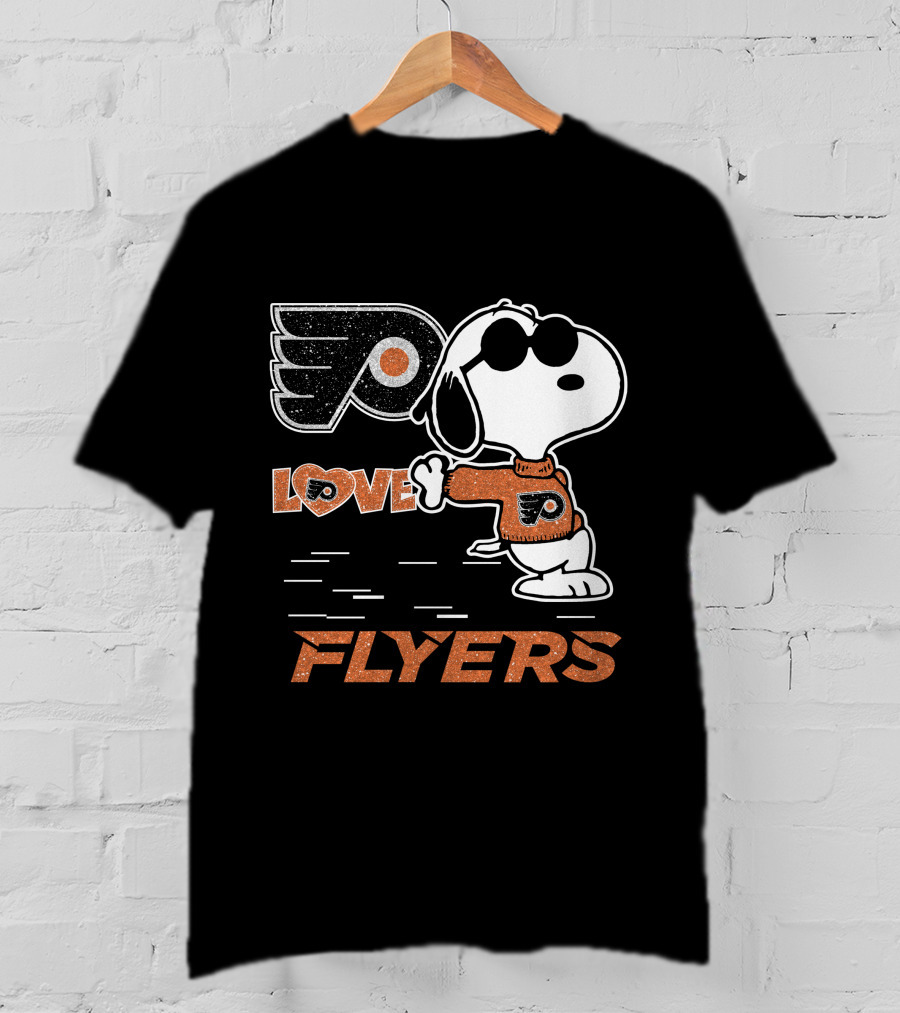 Snoopy Philadelphia Flyers Love T-Shirt