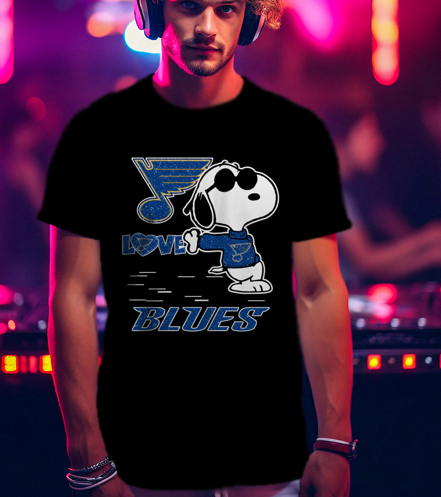 Snoopy Love St Louis Blues T-Shirt