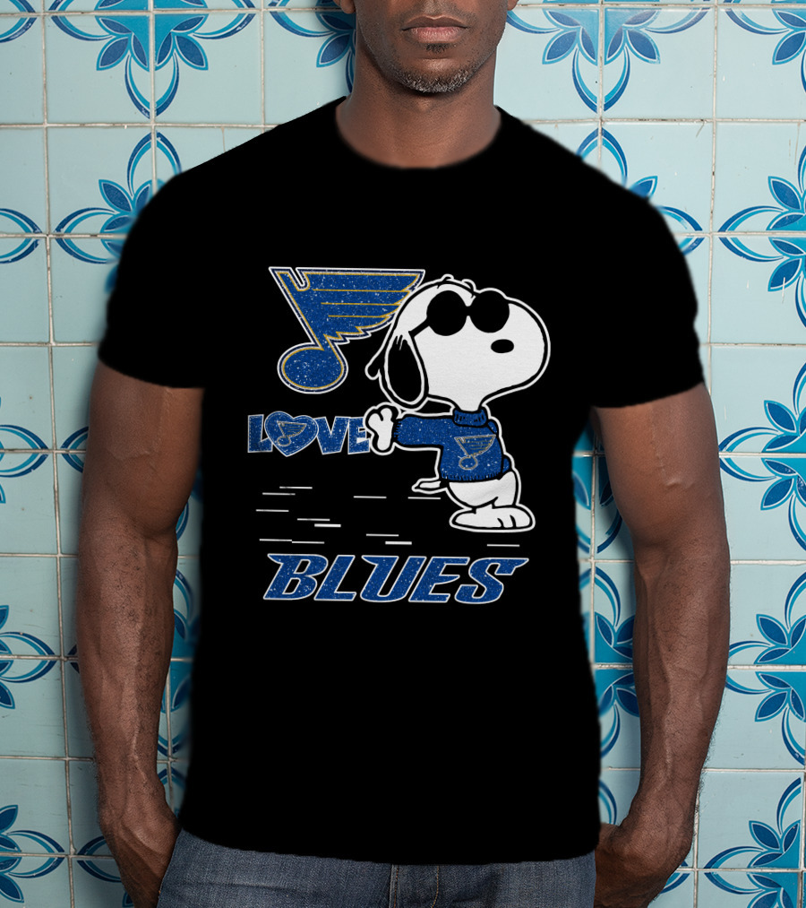 Snoopy Love St Louis Blues T-Shirt