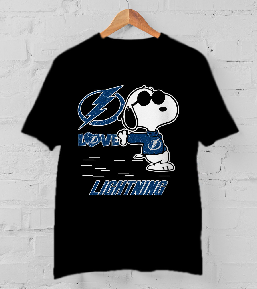 Snoopy Lightning Love Tampa Bay T-Shirt
