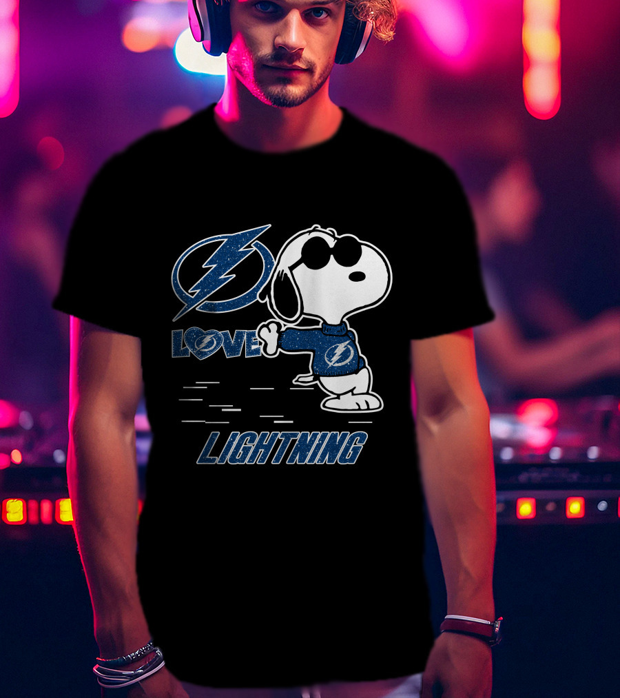 Snoopy Lightning Love Tampa Bay T-Shirt