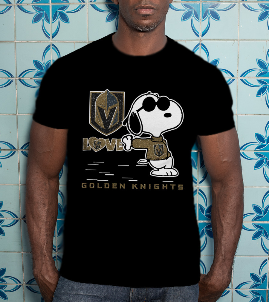 Snoopy Love Vegas Golden Knights T-Shirt