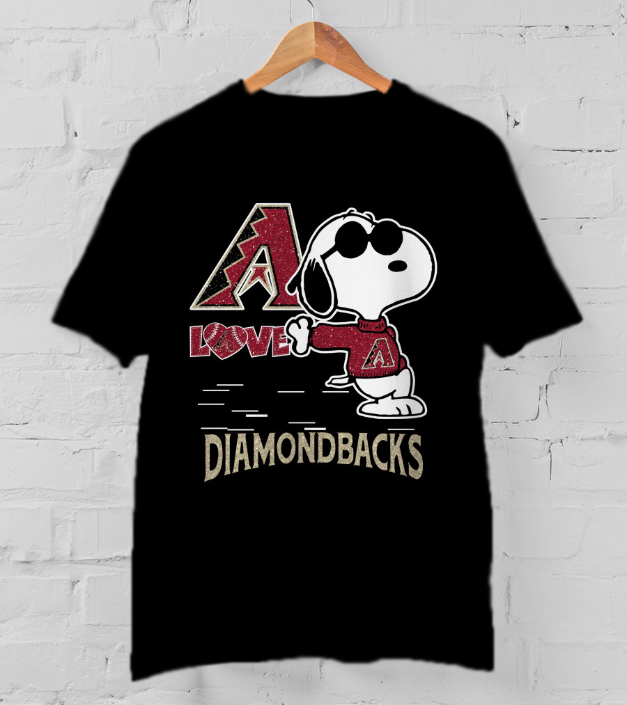 Snoopy Love Arizona Diamondbacks A T-Shirt