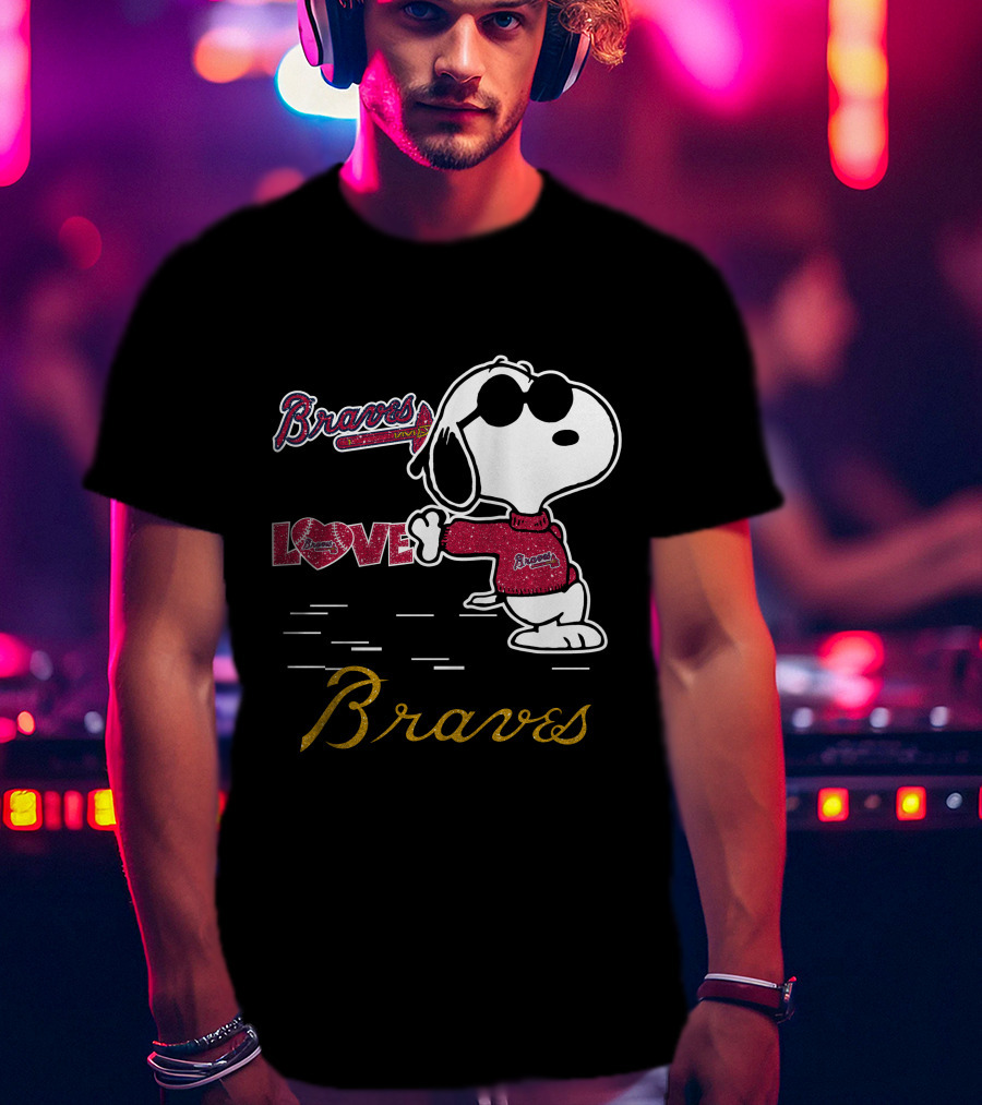 Snoopy Braves Love Atlanta Braves T-Shirt
