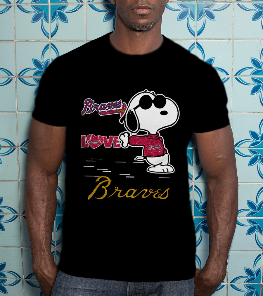 Snoopy Braves Love Atlanta Braves T-Shirt