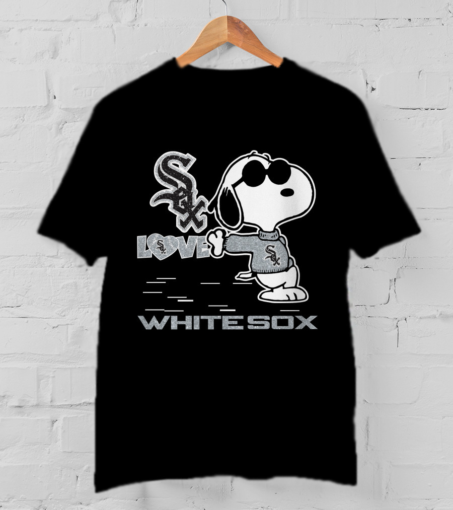 Snoopy Sox Love White Sox T-Shirt