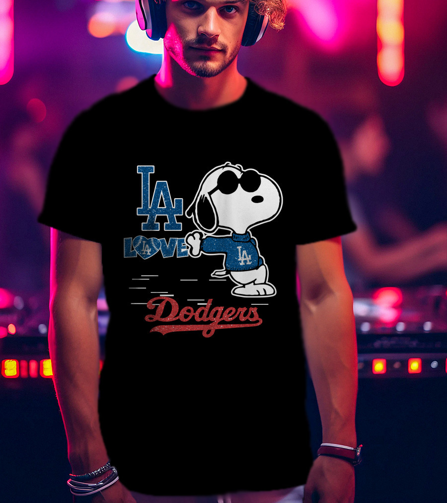 Snoopy LA Love Dodgers T-Shirt