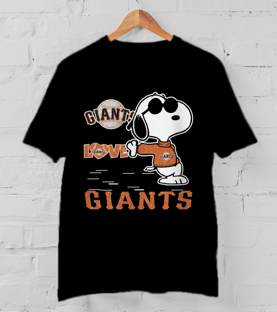 Snoopy Giants Love San Francisco Giants T-Shirt