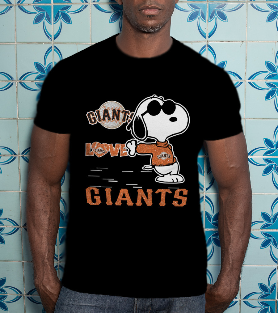 Snoopy Giants Love San Francisco Giants T-Shirt