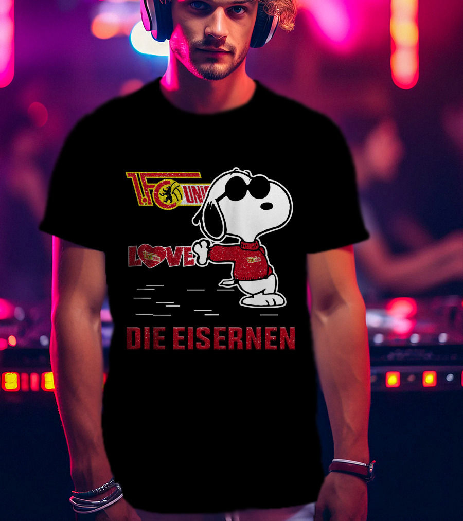 Snoopy Love 1. FC Union Berlin Die Eisernen T-Shirt