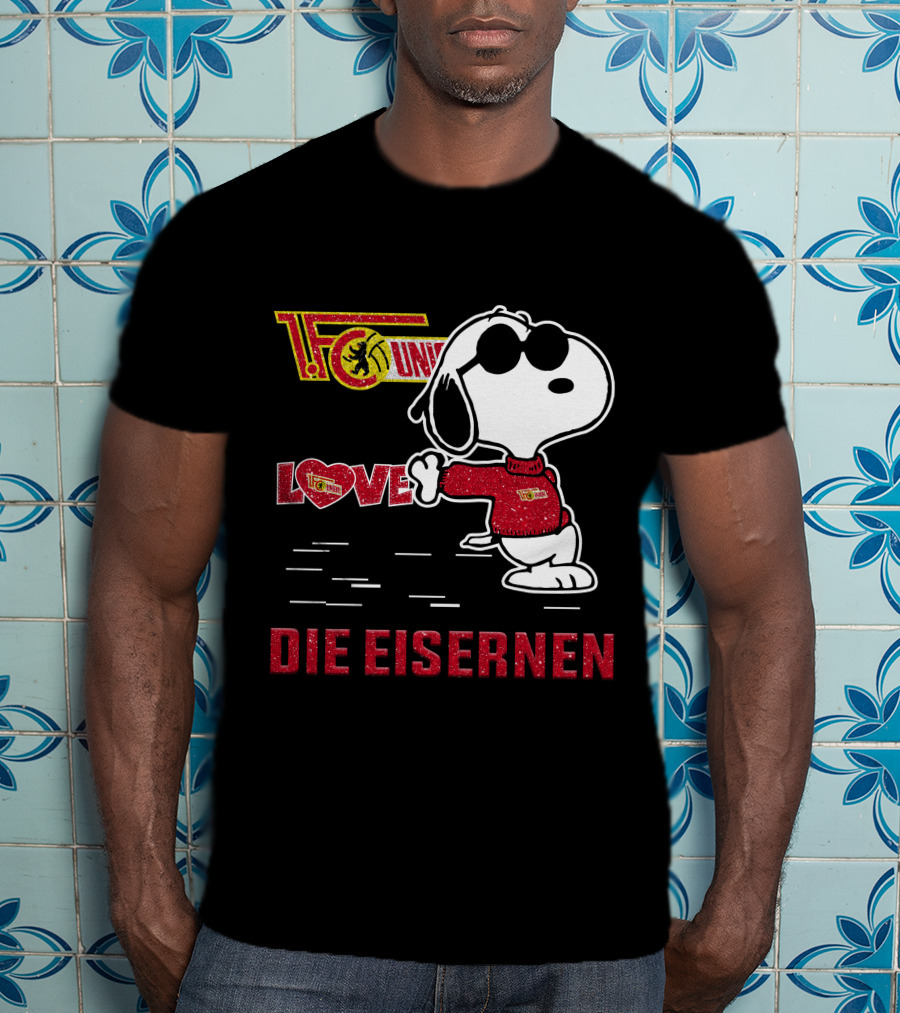 Snoopy Love 1. FC Union Berlin Die Eisernen T-Shirt