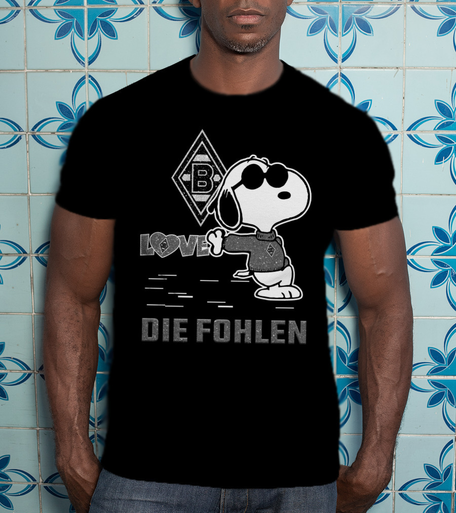 Snoopy Love Borussia Mönchengladbach Die Fohlen T-Shirt