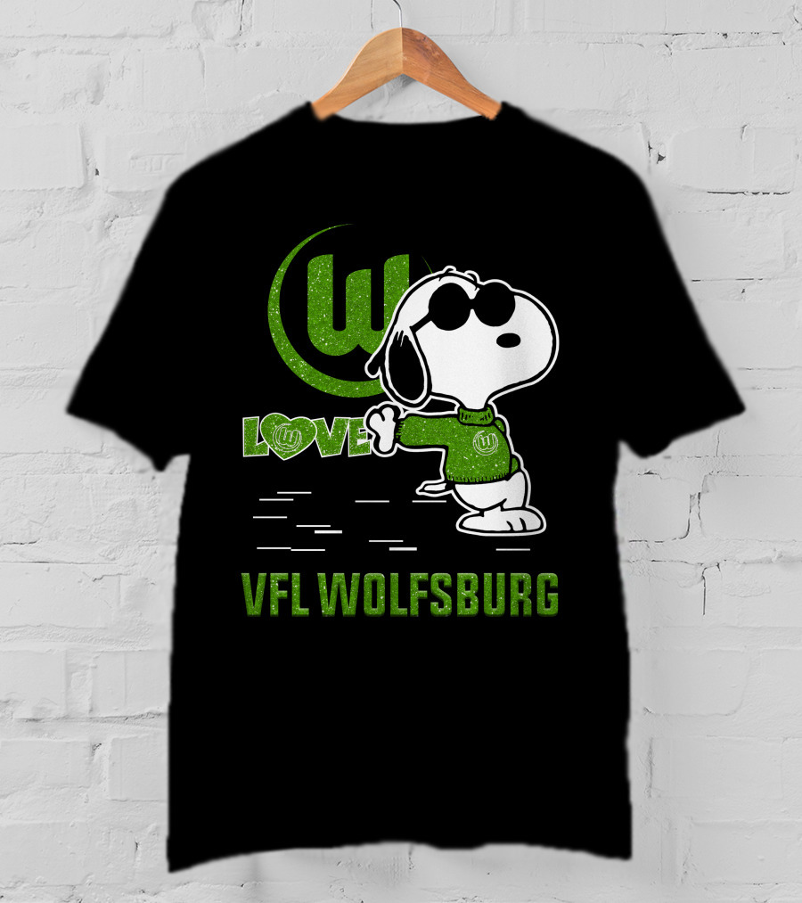 Snoopy Love VfL Wolfsburg Football Passion T-Shirt