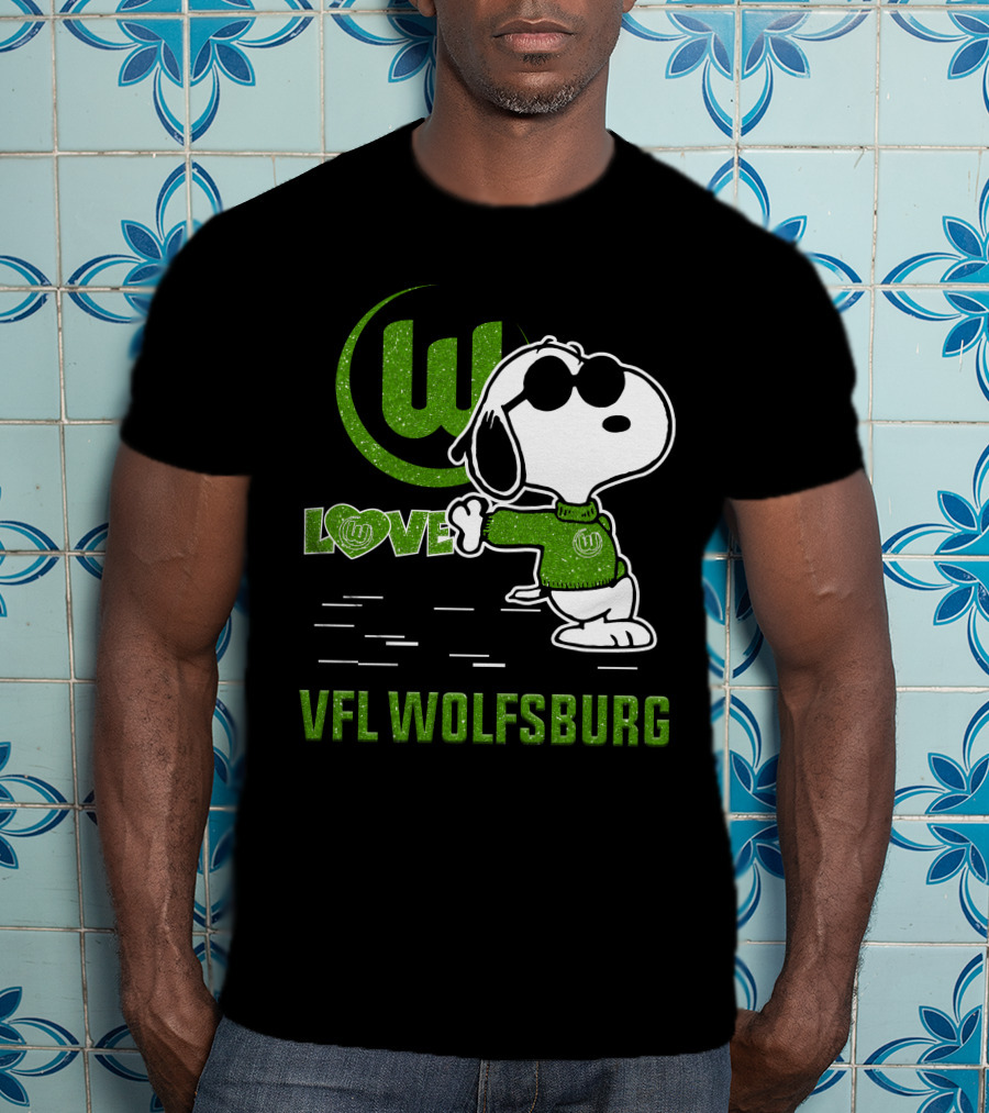Snoopy Love VfL Wolfsburg Football Passion T-Shirt