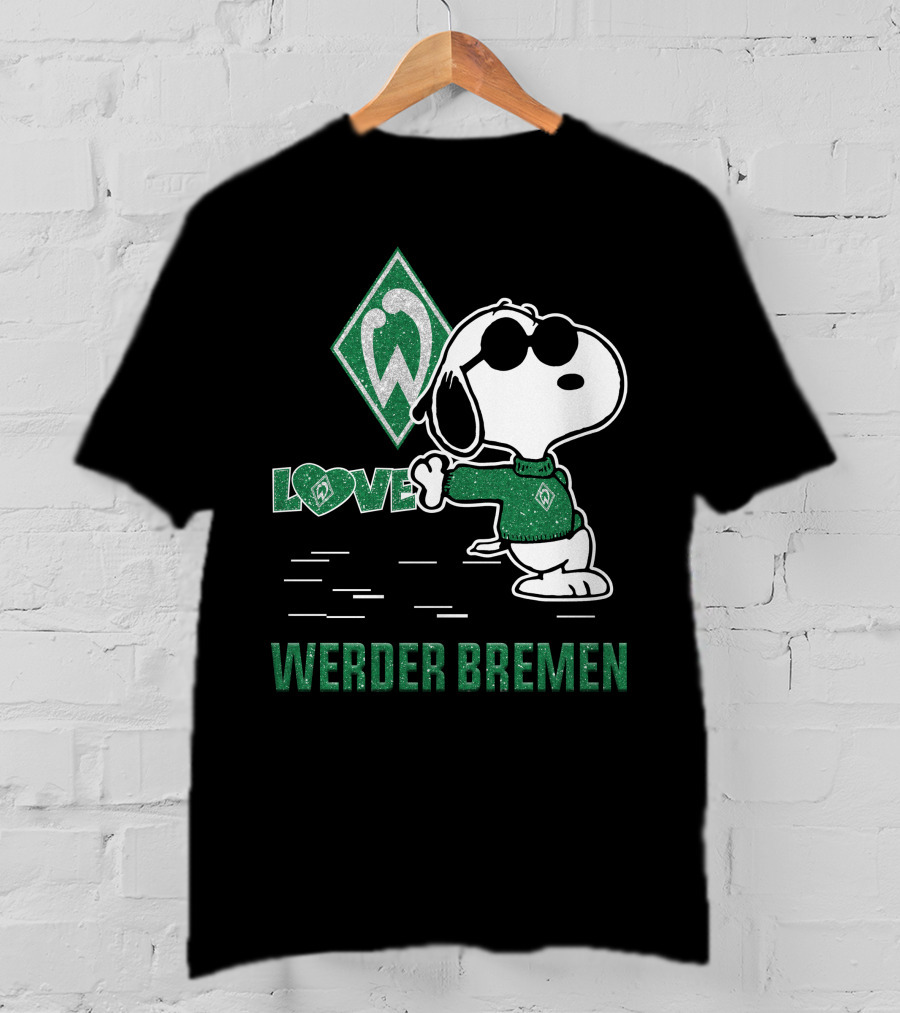Snoopy Werder Bremen Love T-Shirt