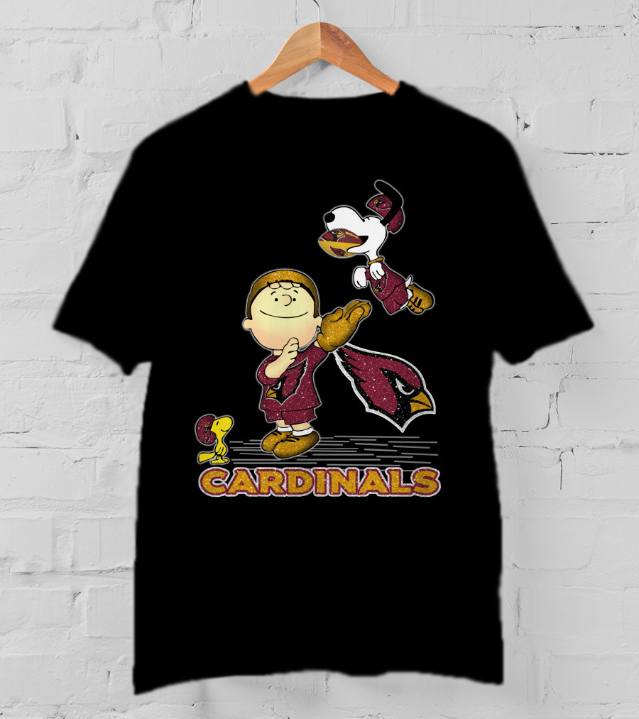 Snoopy Cardinals Football Team Love T-Shirt