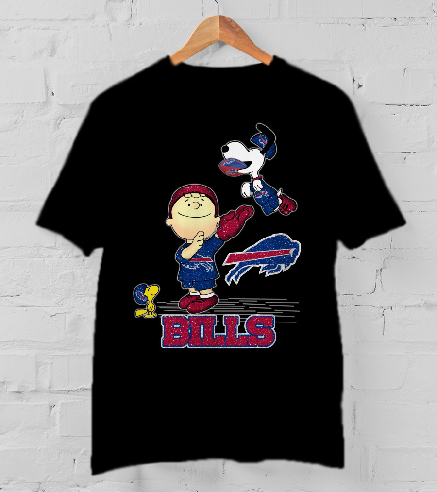Snoopy Peanuts Buffalo Bills NFL Football Team T-Shirt