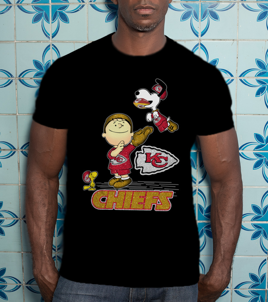 Snoopy And Friends Celebrate Kansas City Chiefs Football T-Shirt