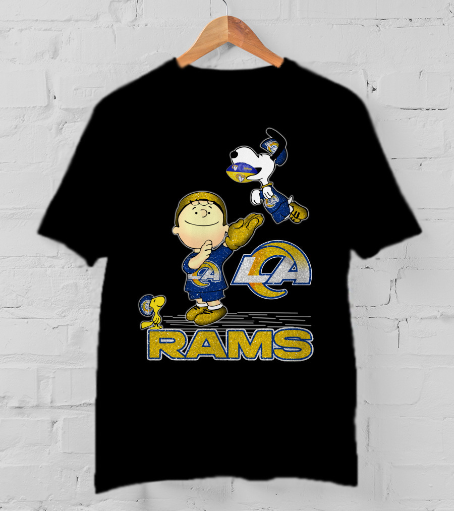 Snoopy And Friends Celebrate Los Angeles Rams With Team Spirit T-Shirt