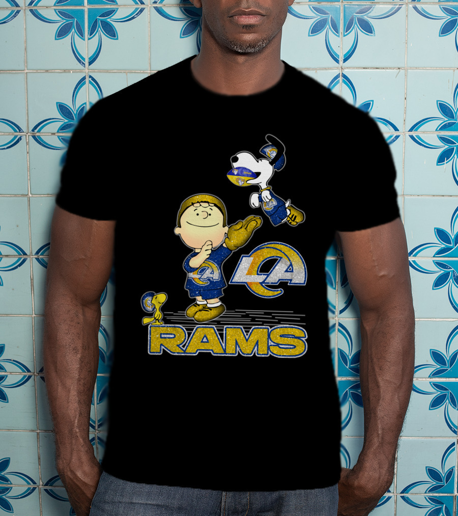 Snoopy And Friends Celebrate Los Angeles Rams With Team Spirit T-Shirt