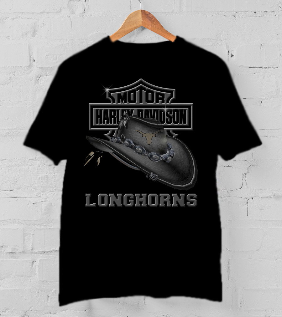 Motor Harley Davidson Longhorns Texas Longhorns T-Shirt