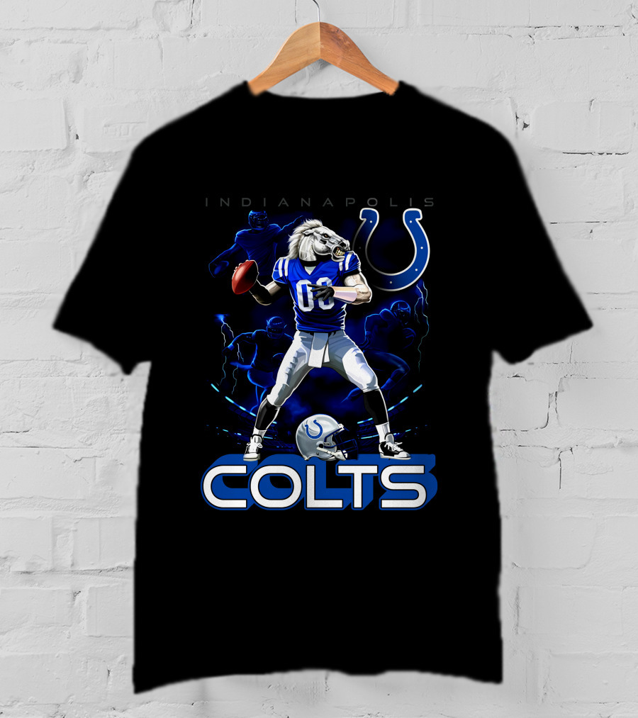 Indianapolis Colts Football Horse Quarterback 03 T-Shirt