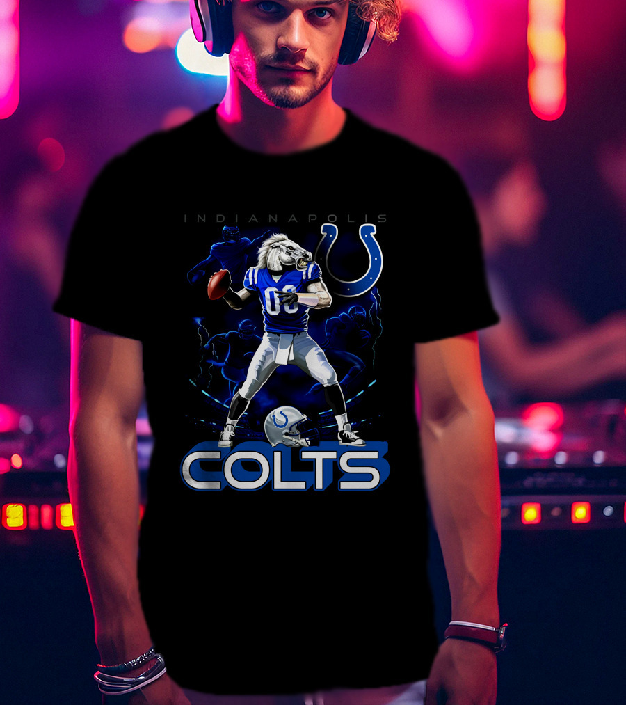 Indianapolis Colts Football Horse Quarterback 03 T-Shirt