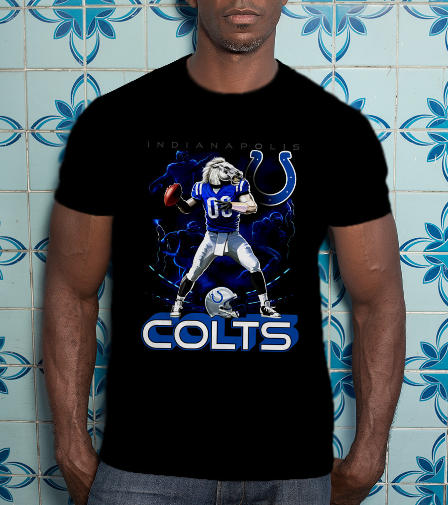 Indianapolis Colts Football Horse Quarterback 03 T-Shirt