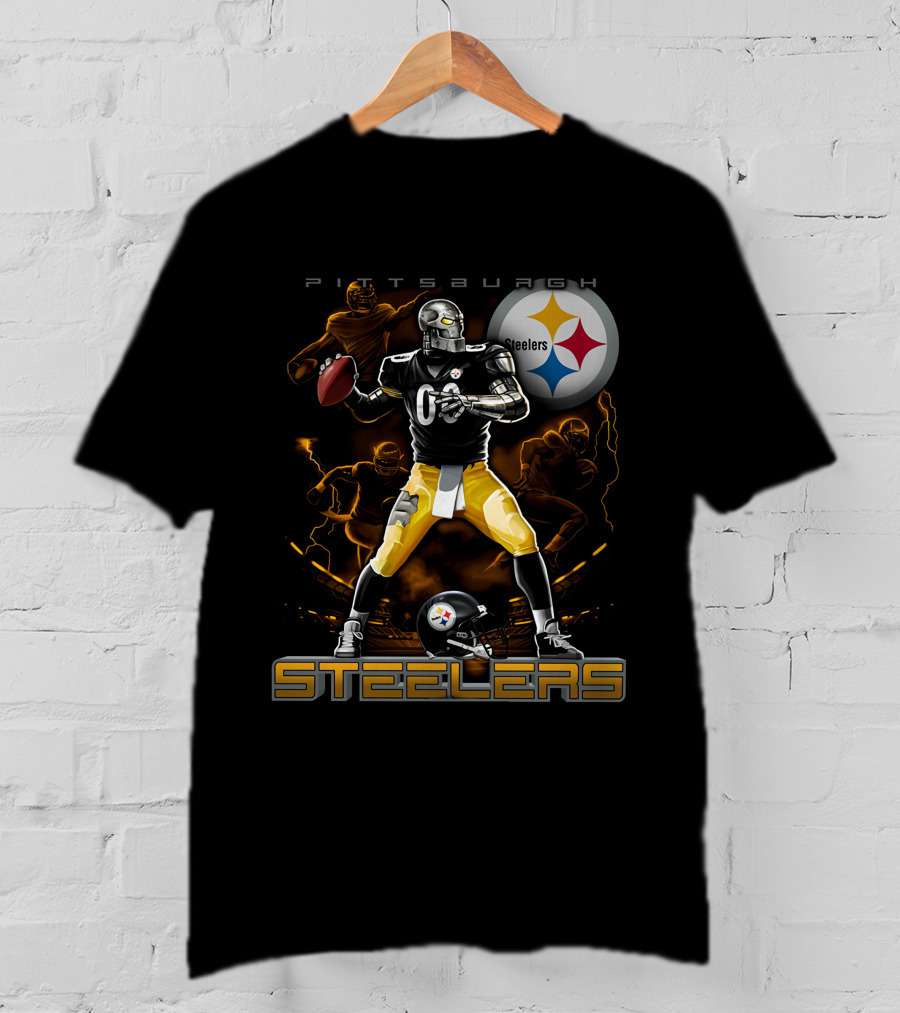 Pittsburgh Steelers Football Team Graphic With Iconic T-Shirt