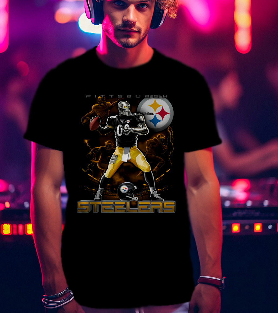 Pittsburgh Steelers Football Team Graphic With Iconic T-Shirt