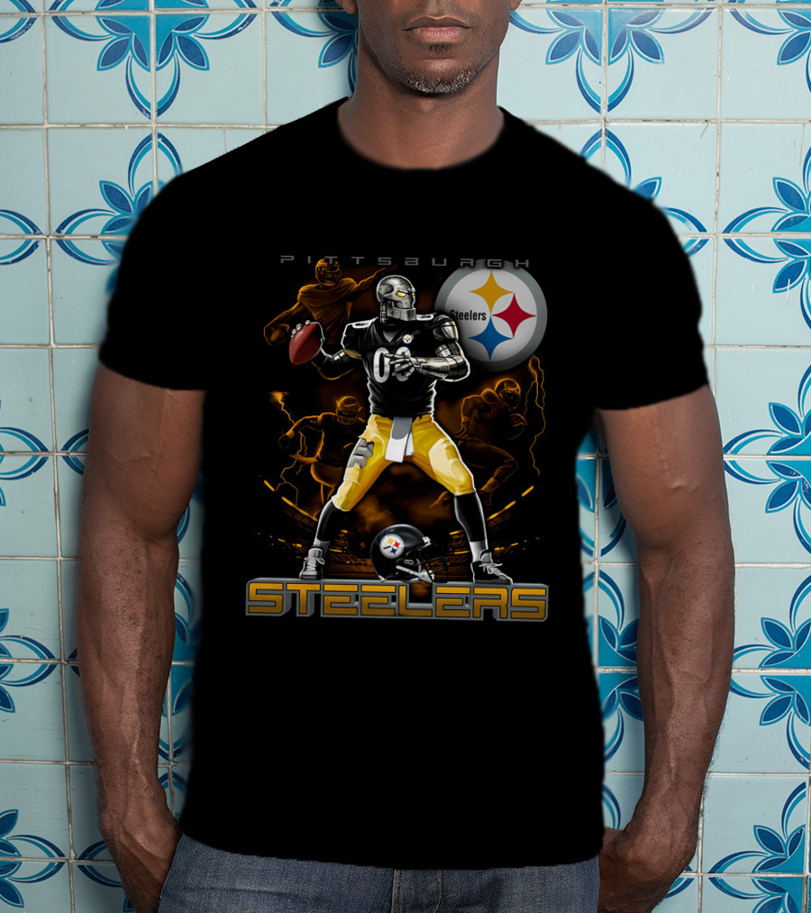Pittsburgh Steelers Football Team Graphic With Iconic T-Shirt