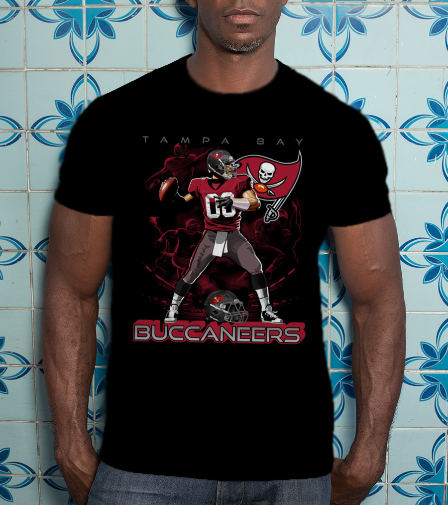 Tampa Bay Buccaneers Football Quarterback T-Shirt