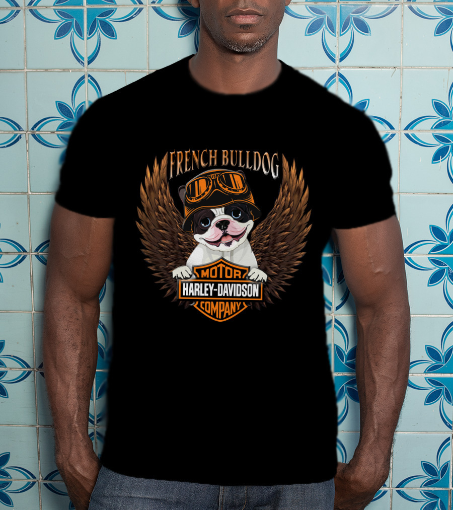 French Bulldog Harley Davidson Motor Company T-Shirt