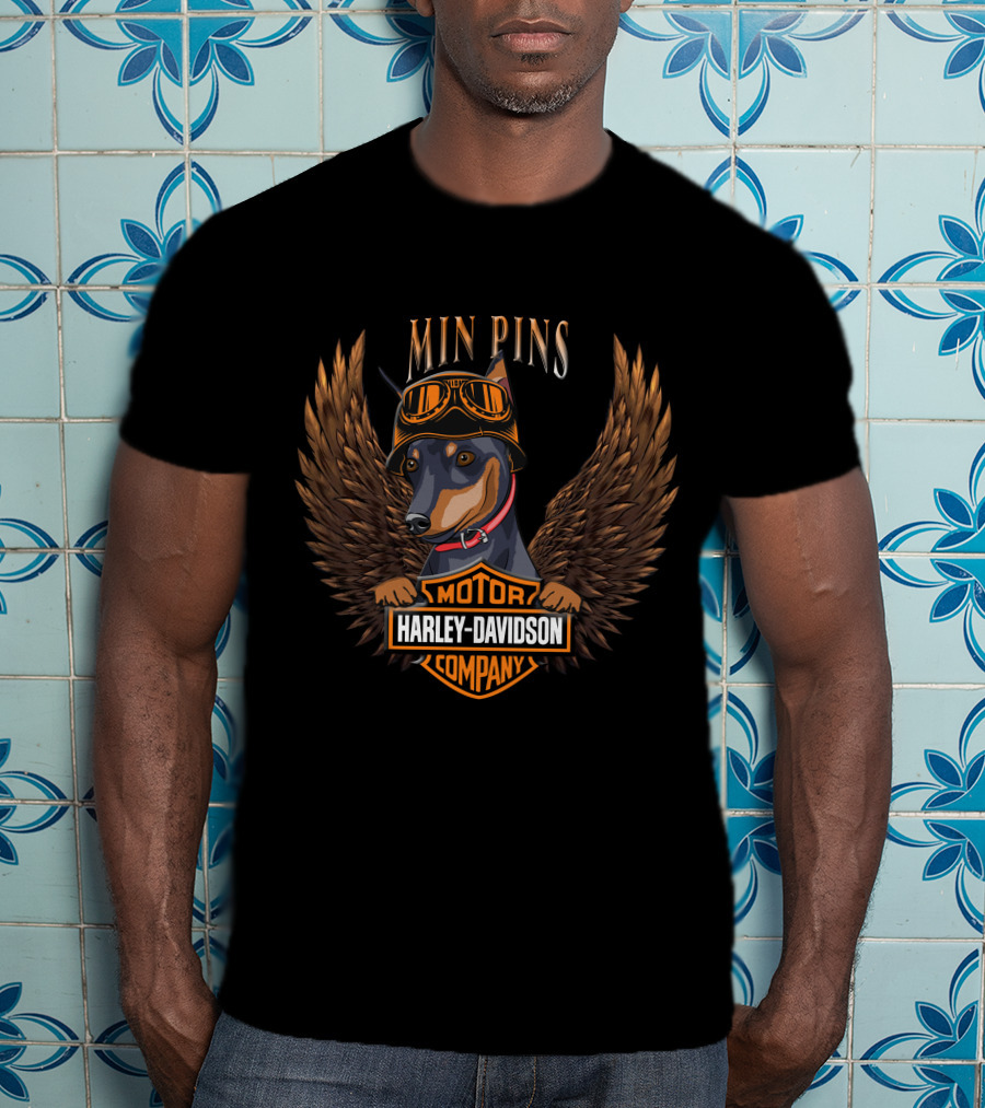 Min Pins Harley Davidson Motor Company T-Shirt