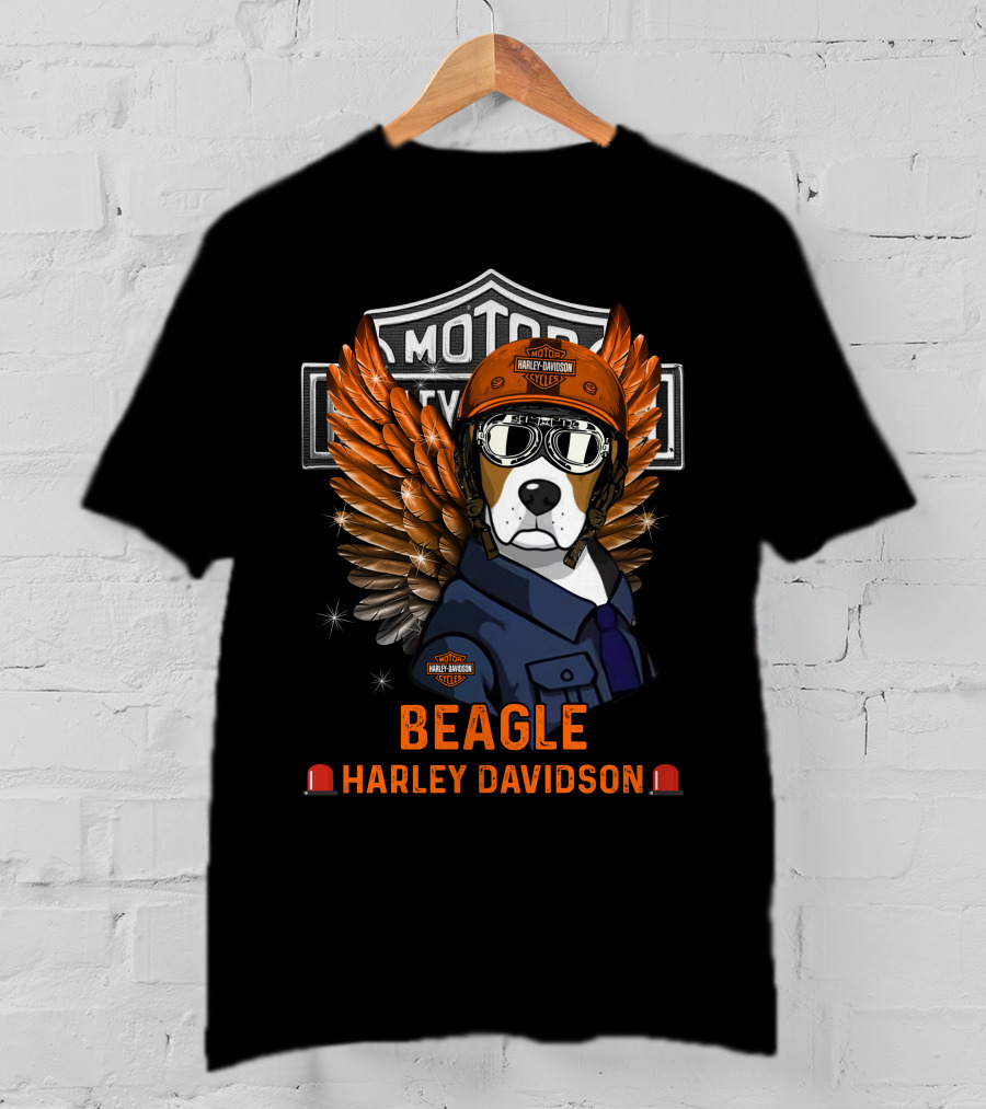 Harley Davidson Beagle Wings Moto 140 T-Shirt