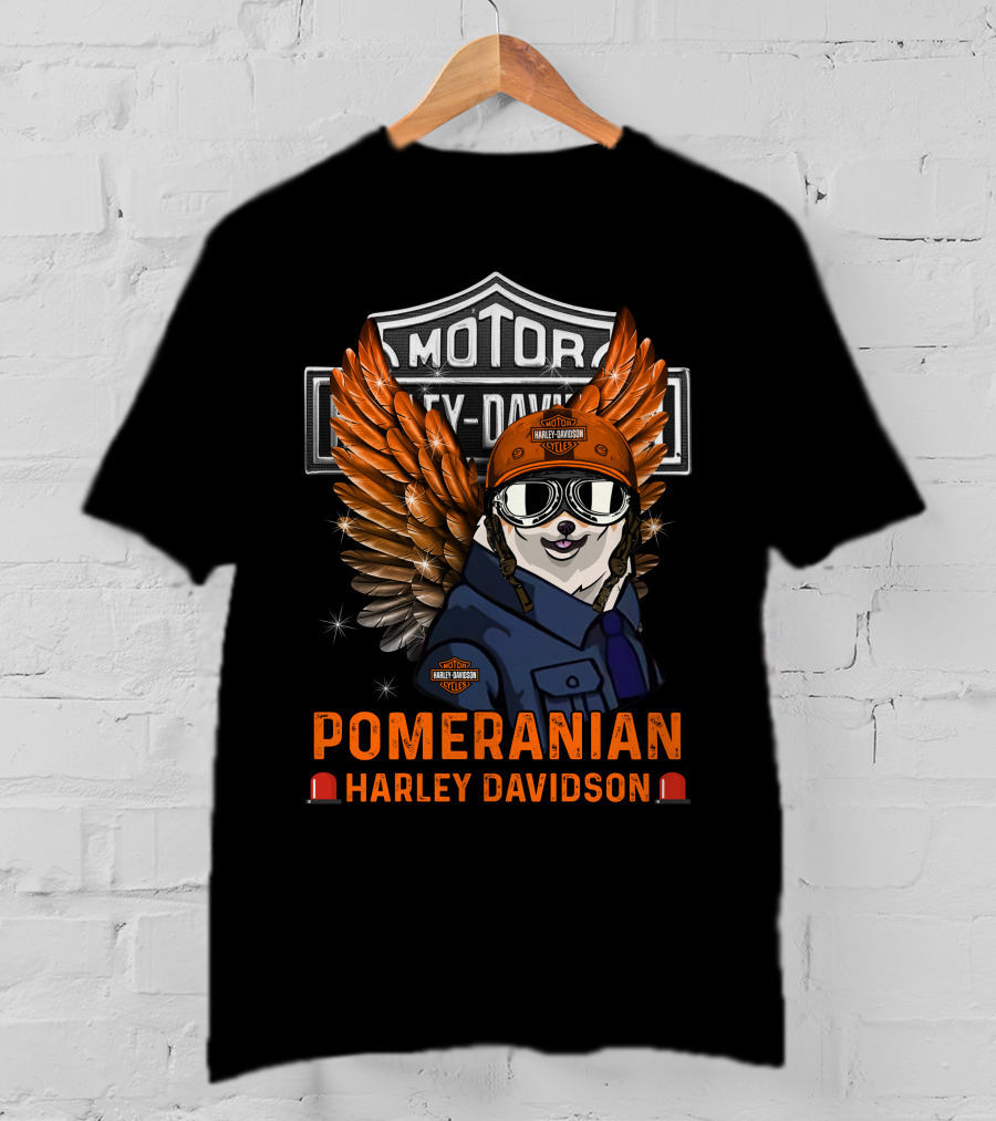 Motor Harley Davidson Pomeranian Harley Davidson T-Shirt