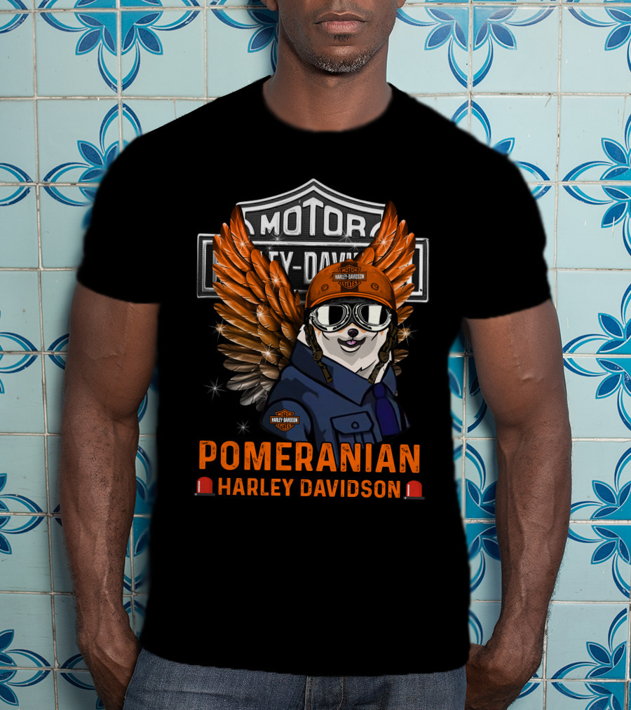Motor Harley Davidson Pomeranian Harley Davidson T-Shirt