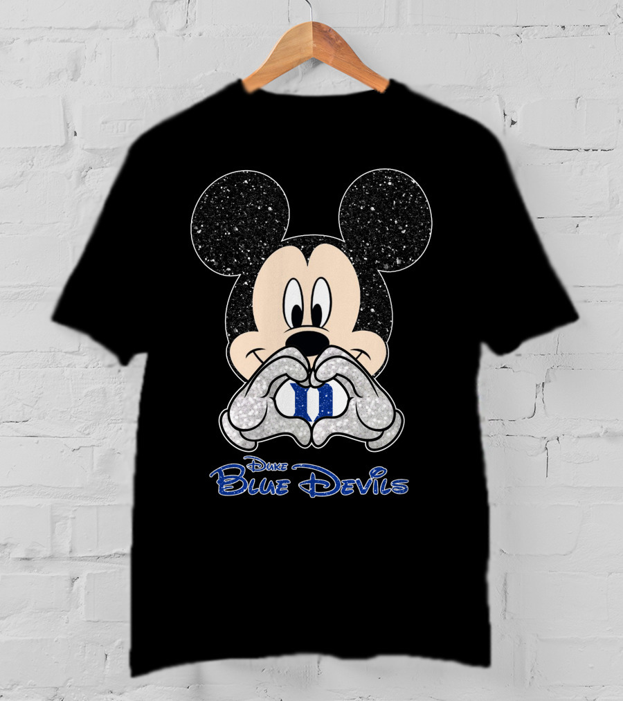 Mickey Heart Hands Duke Blue Devils T-Shirt