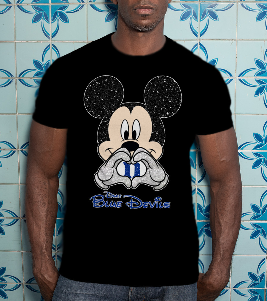 Mickey Heart Hands Duke Blue Devils T-Shirt