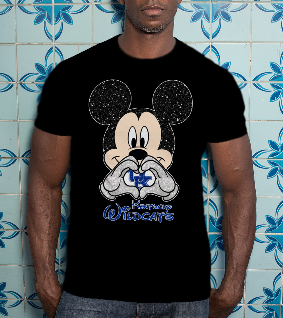 Mickey Heart UK Kentucky Wildcats T-Shirt