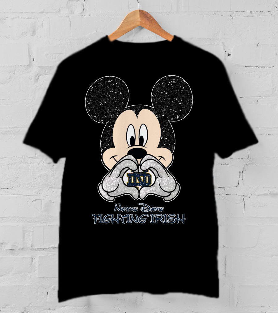 Mickey Heart ND Notre Dame Fighting Irish T-Shirt