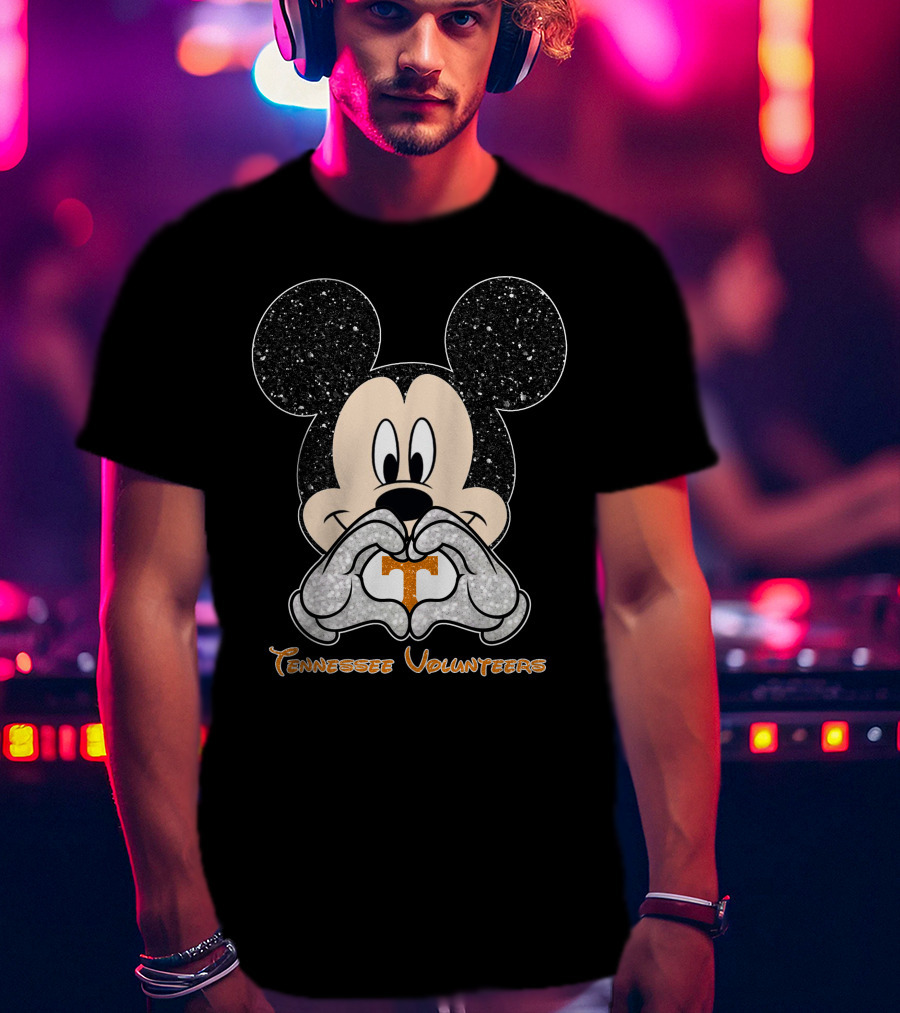Mickey Heart Tennessee Volunteers T-Shirt
