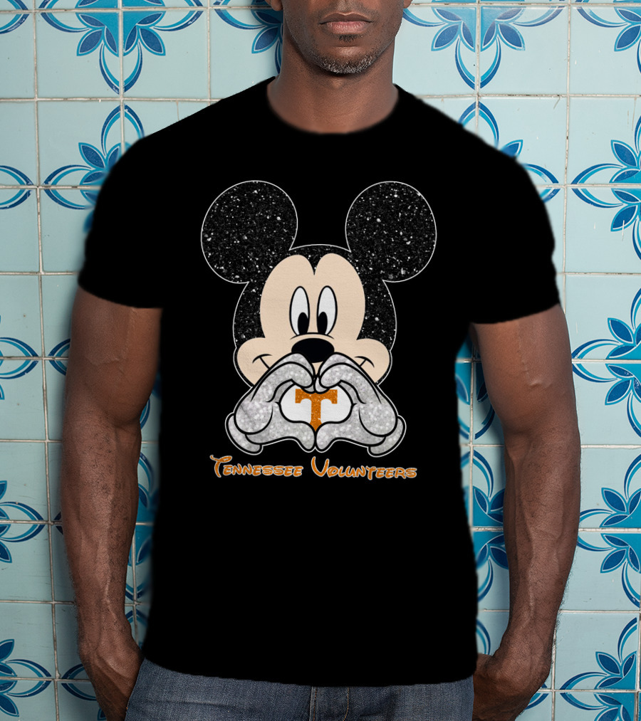 Mickey Heart Tennessee Volunteers T-Shirt
